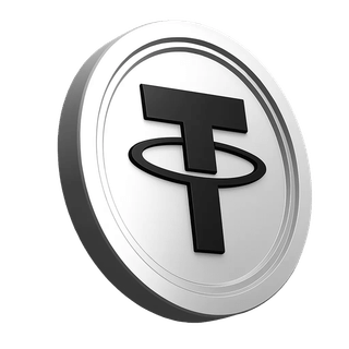 Secção de confiança da comunidade de trading com o símbolo da moeda Tether USDT em destaque